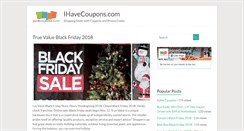 Desktop Screenshot of ihavecoupons.com