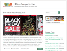 Tablet Screenshot of ihavecoupons.com